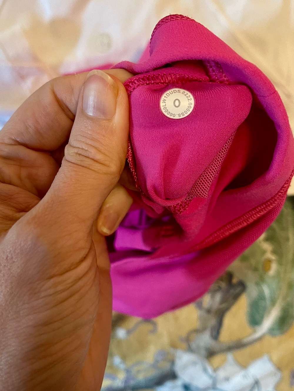 lululemon athletica Cropped Tank Tops in White and Fuchsia Pink - Picture 2 of 3